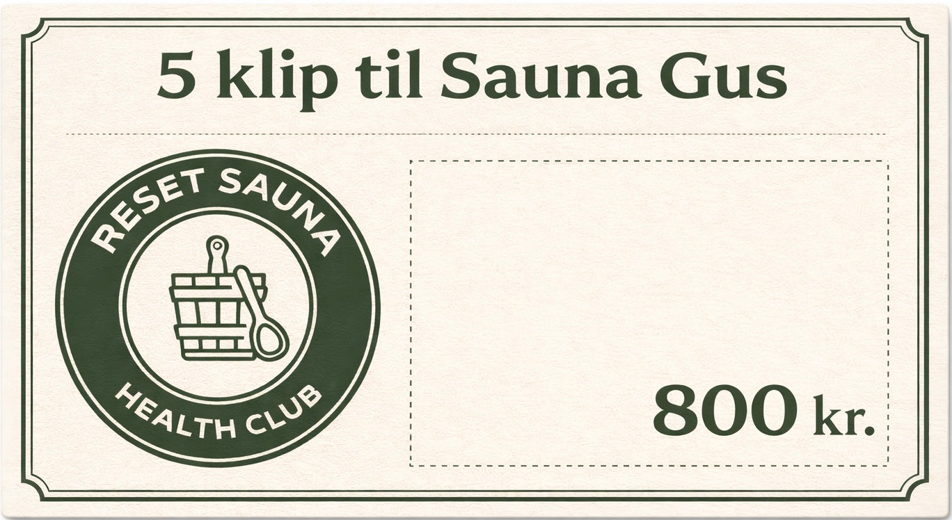 5 klip til Sauna Gus